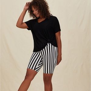 Torrid striped biker short